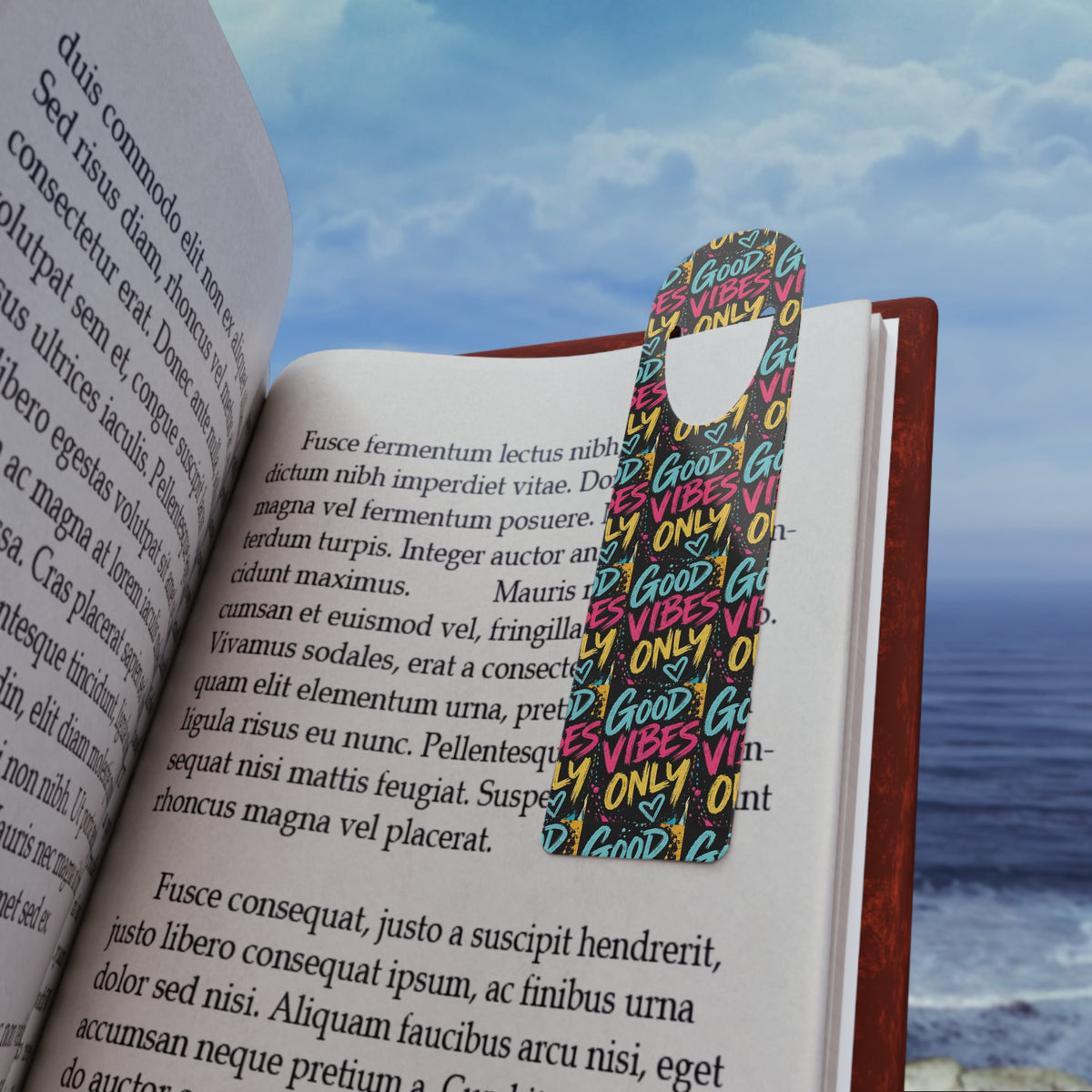 Good Vibes Only — Graffiti Metal Bookmark — Same Moon Sisters product image