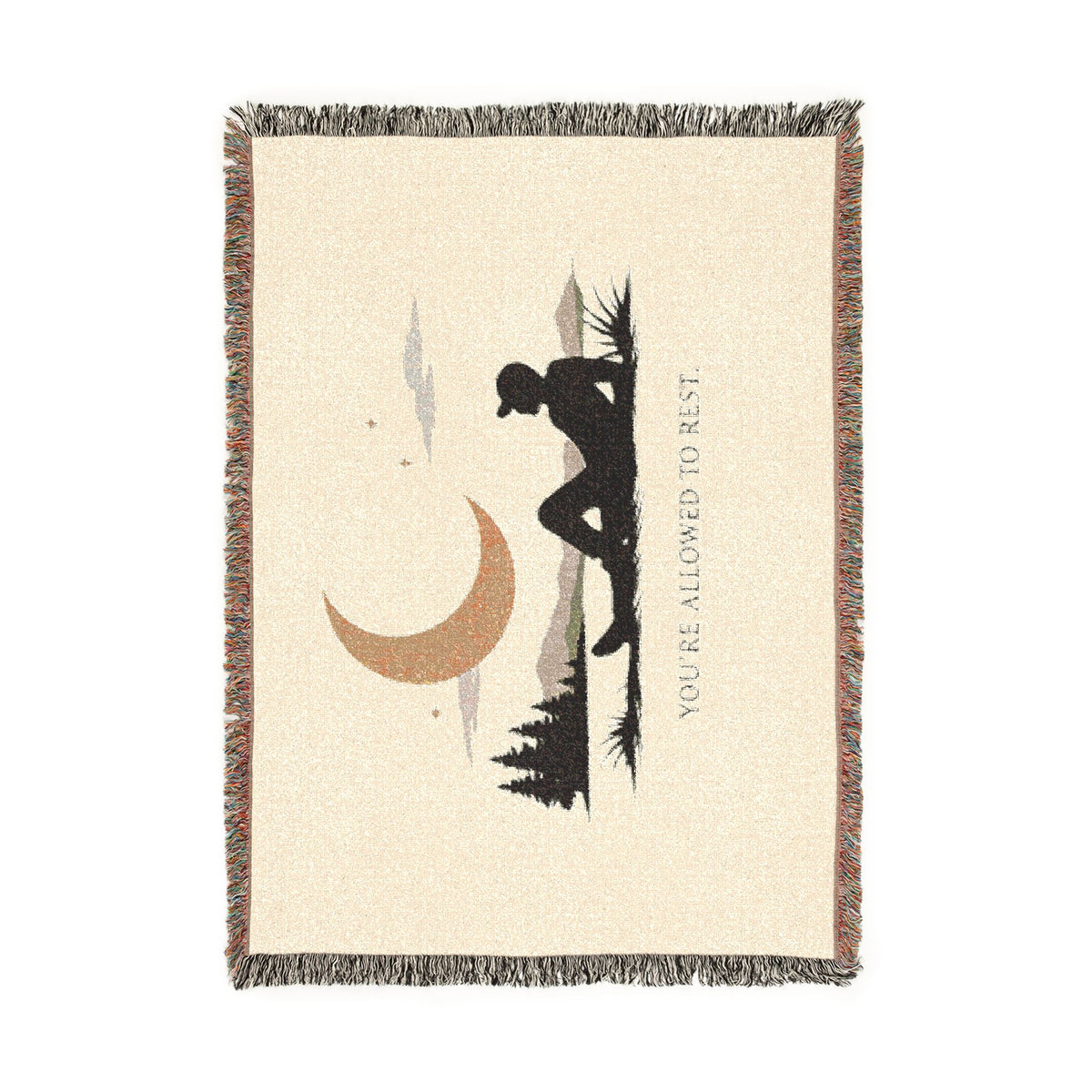 You're Allowed to Rest — Woven Blanket — Same Moon Sisters product image