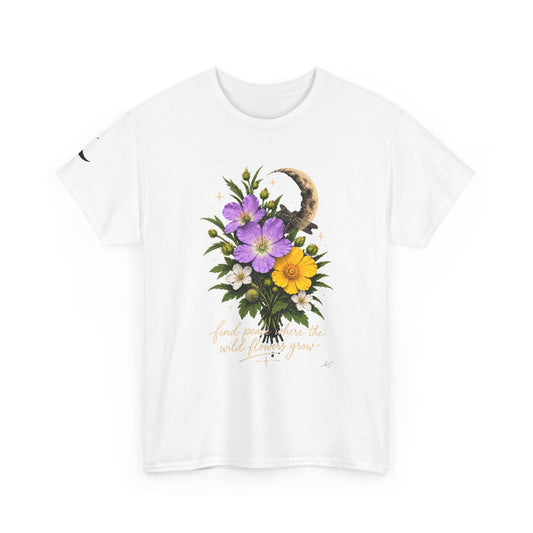 Floral Moon Graphic Tee — Same Moon Sisters product photo