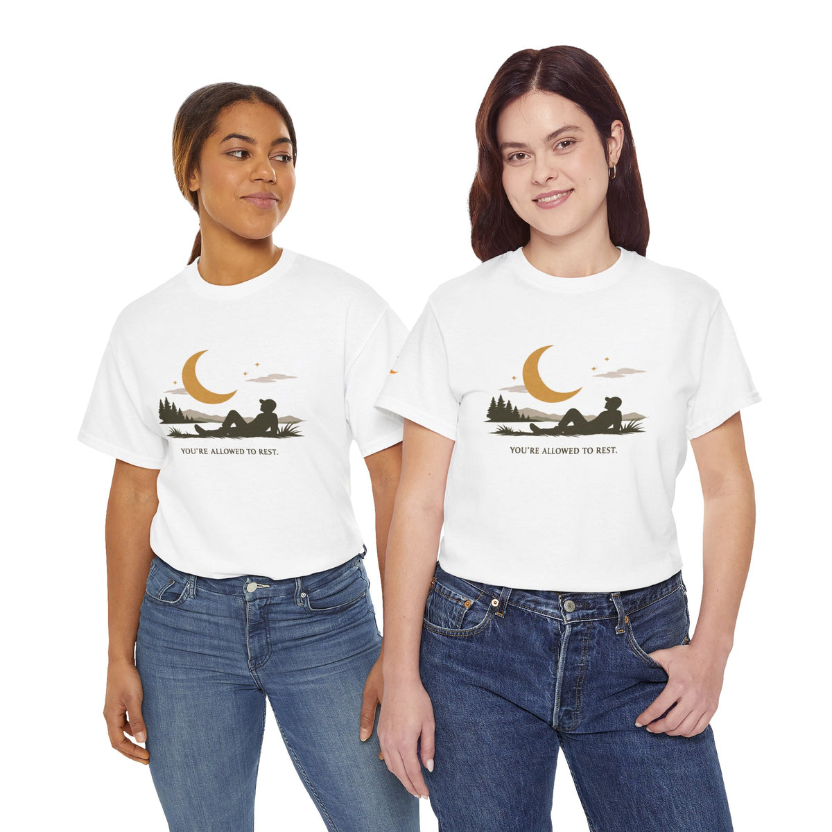 Nightscape — Moonlit Graphic Tee — Same Moon Sisters product image