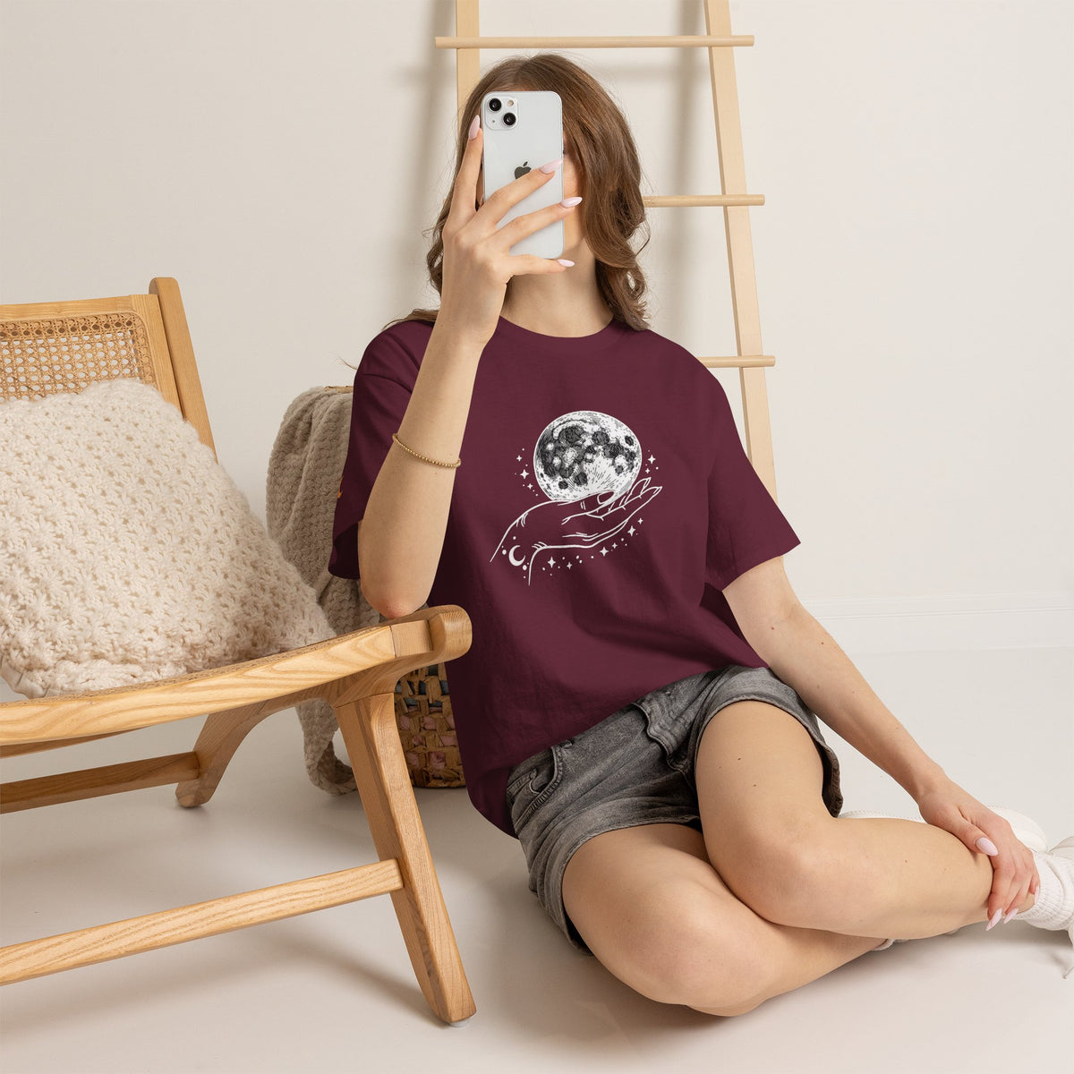 Moon in Hand Graphic Tee — Same Moon Sisters product image
