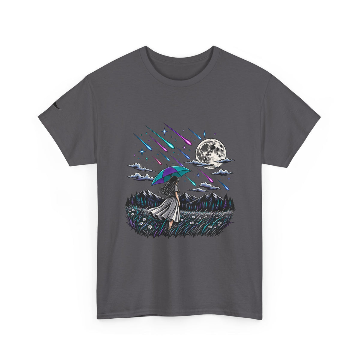 Raining Stars — Celestial Rain Graphic Tee — Same Moon Sisters product image