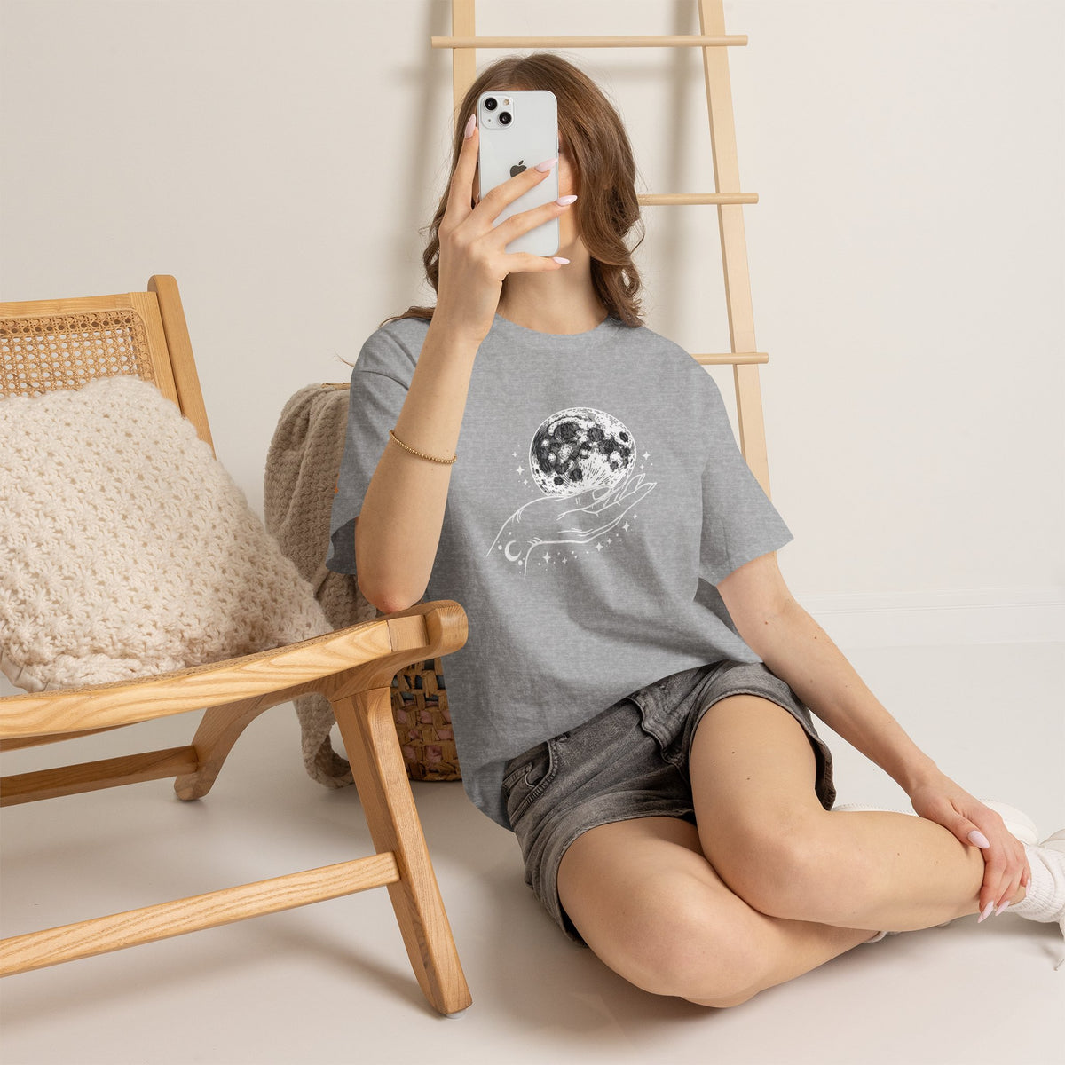Moon in Hand Graphic Tee — Same Moon Sisters product image
