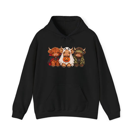 Spooky cow Hooded Sweatshirt