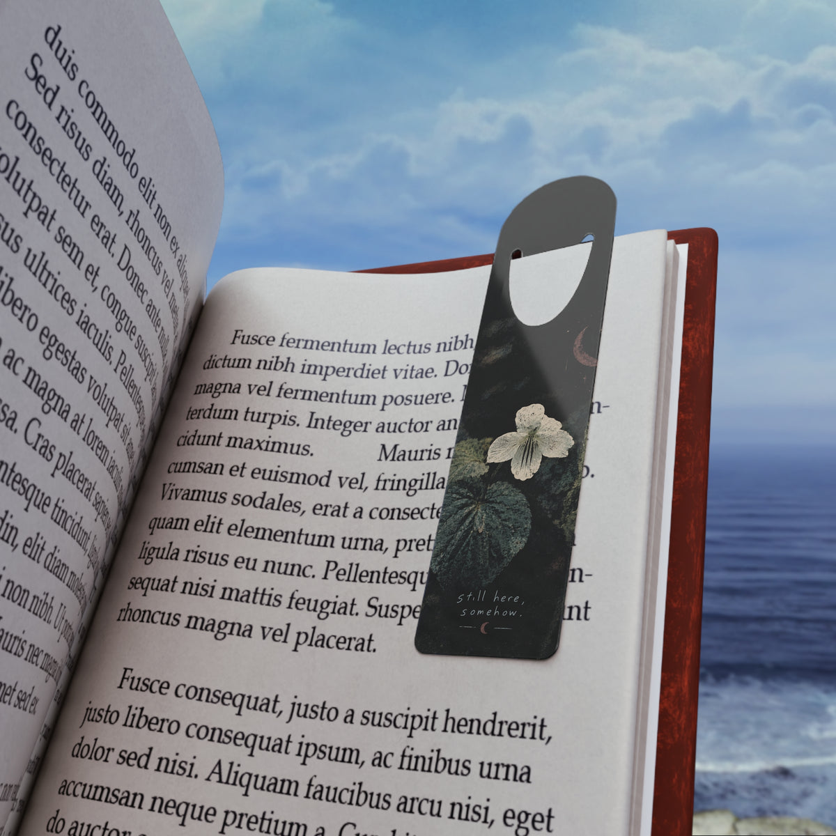 Still Here, Somehow — Metal Bookmark — Same Moon Sisters product image