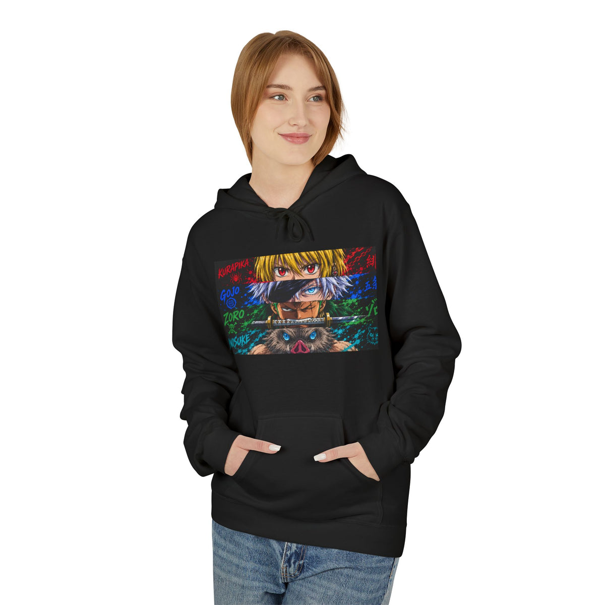 Anime Art — Fleece Hoodie — Same Moon Sisters product photo