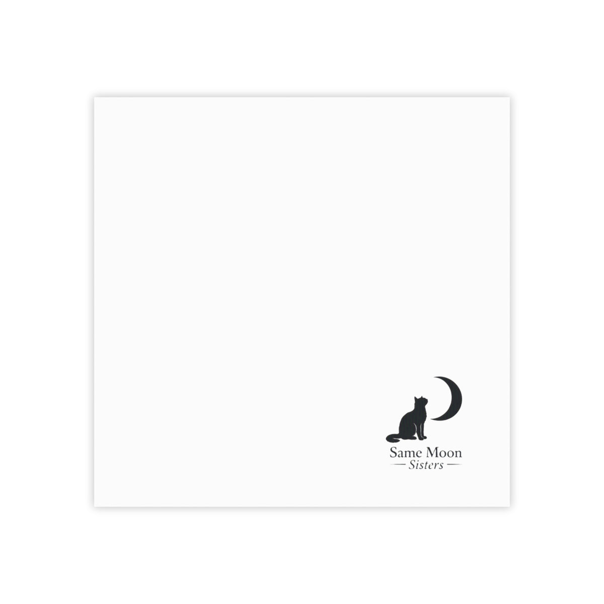 Same Moon Sisters — Cat & Moon Sticky Notes — Same Moon Sisters product image