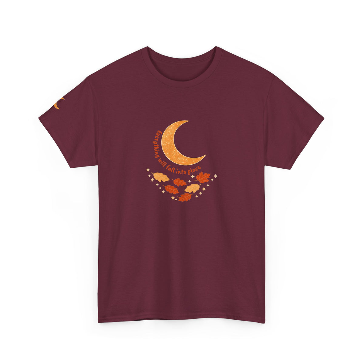 Fall Crescent Moon Graphic Tee — Same Moon Sisters product image