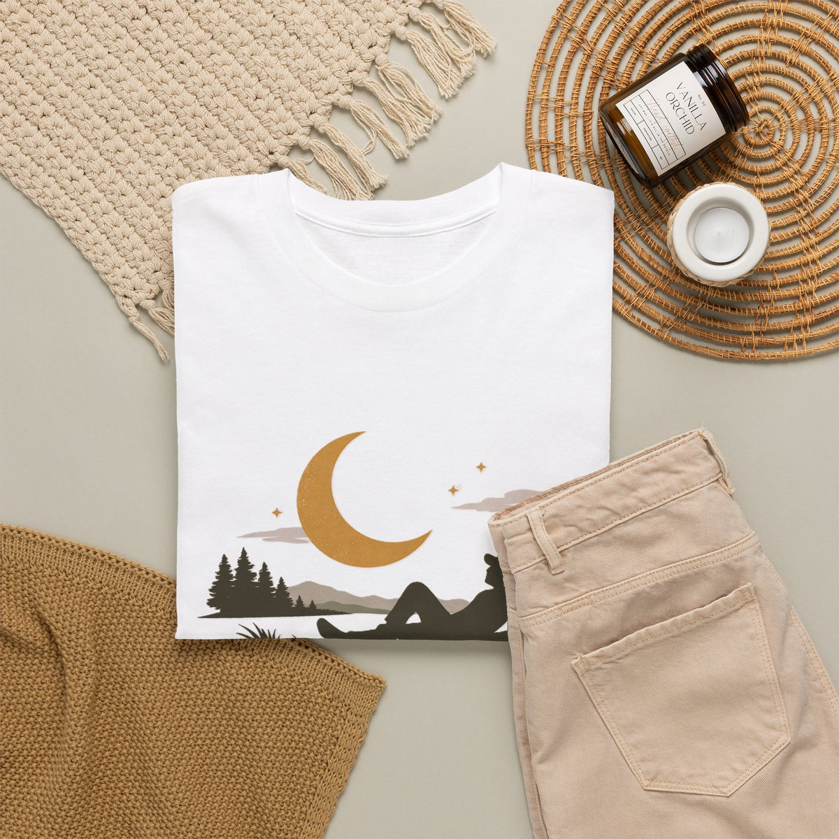 Nightscape — Moonlit Graphic Tee — Same Moon Sisters product image