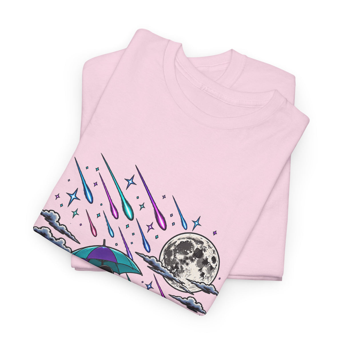Raining Stars — Celestial Rain Graphic Tee — Same Moon Sisters product image