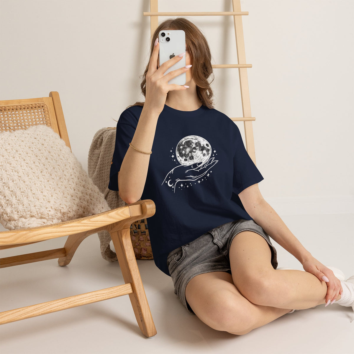 Moon in Hand Graphic Tee — Same Moon Sisters product image