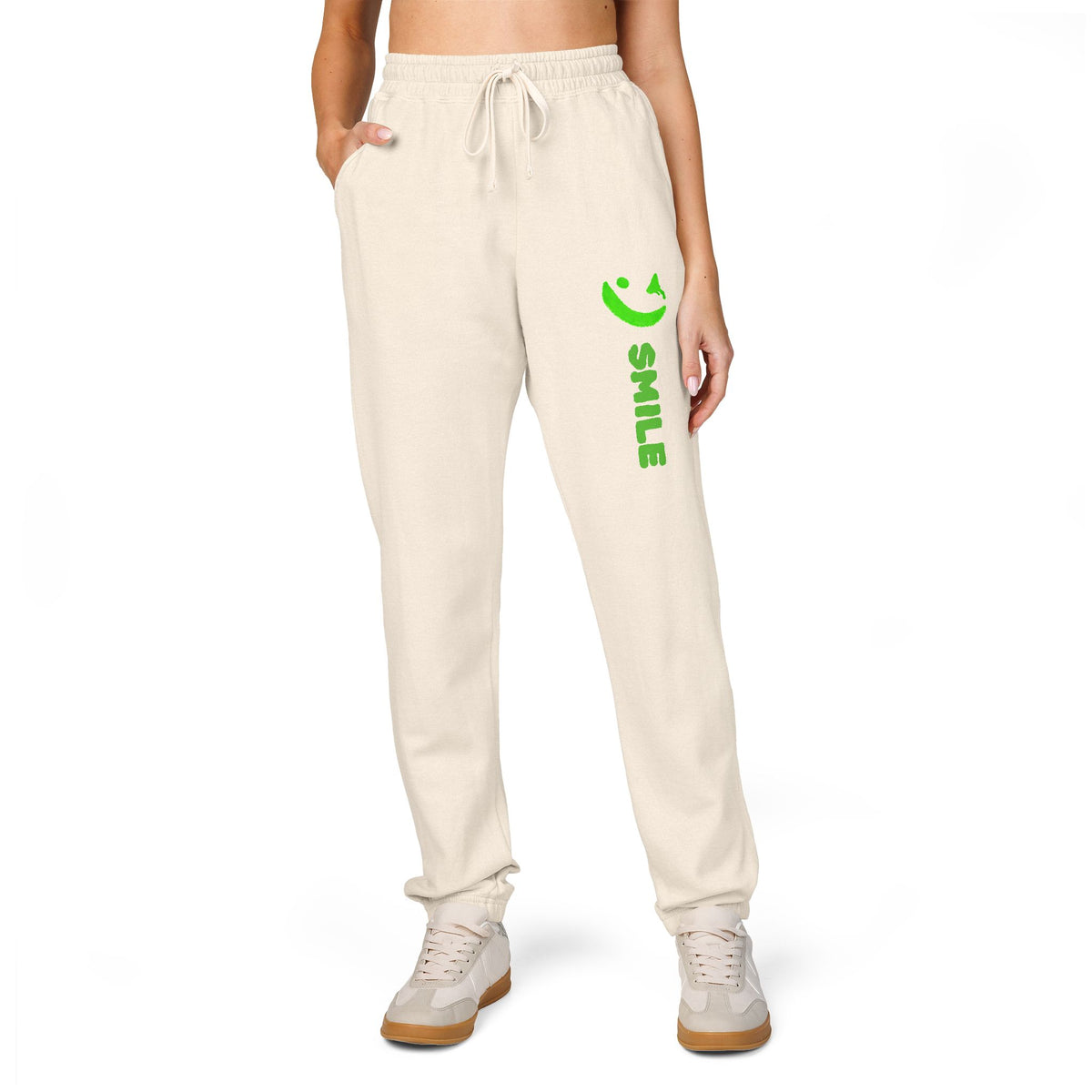 SMILE Graphic Sweatpants — Kent — Same Moon Sisters product image