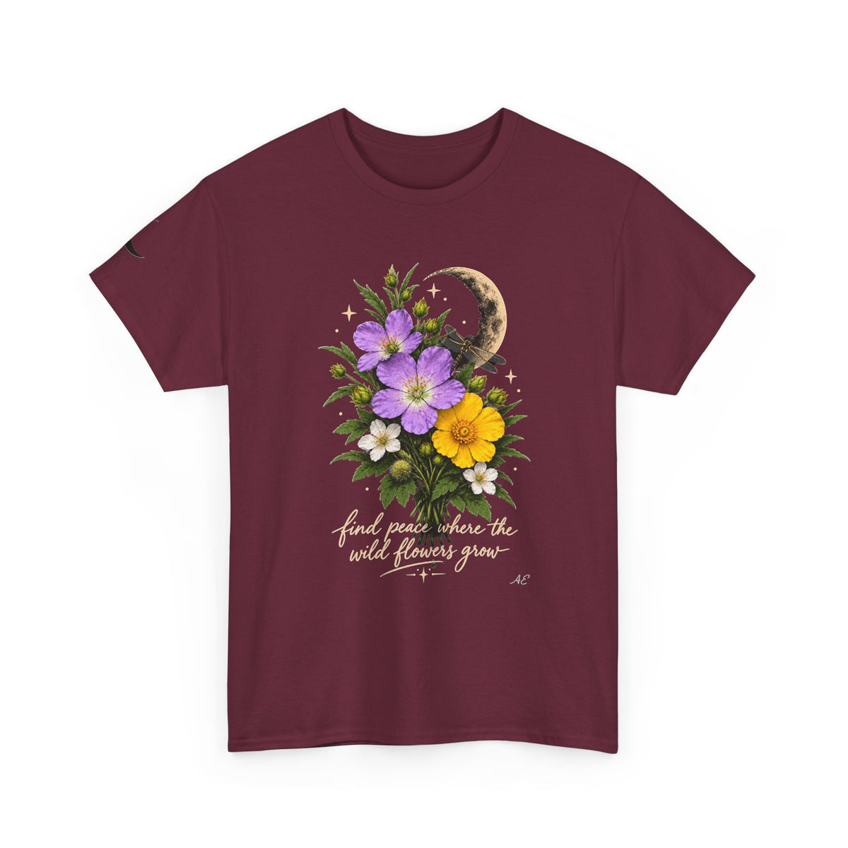 Floral Moon Graphic Tee — Same Moon Sisters product image