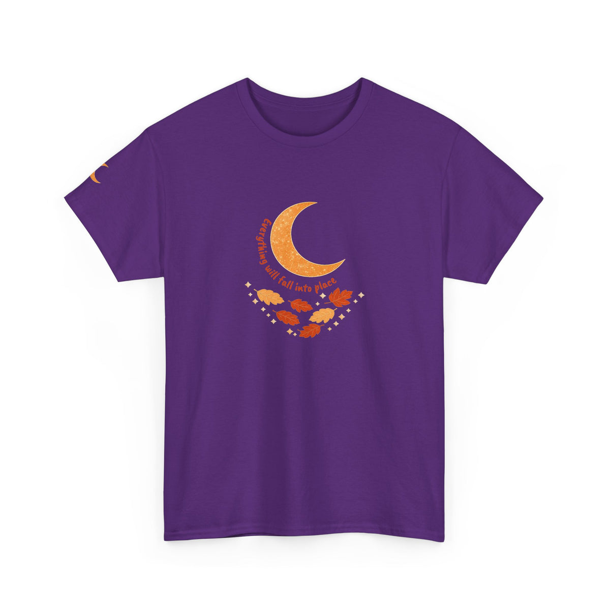 Fall Crescent Moon Graphic Tee — Same Moon Sisters product image