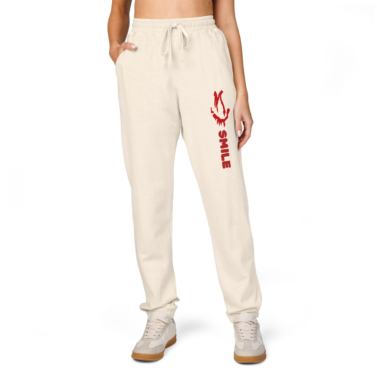 SMILE Graphic Sweatpants — Ginny — Same Moon Sisters product image