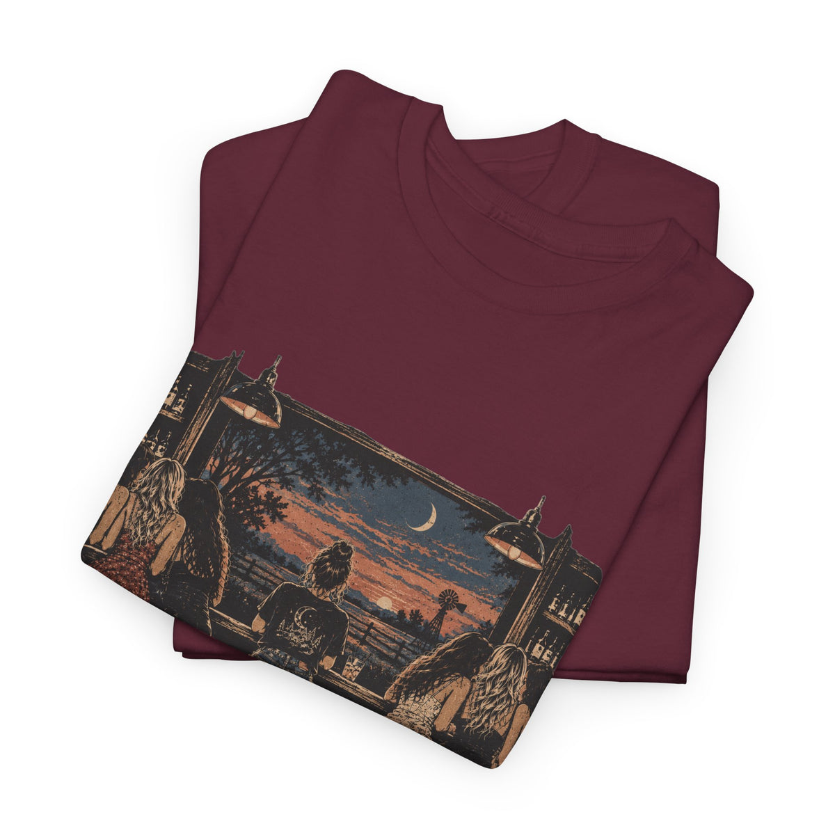 Not Lonely, Just Somewhere Else — Vintage Graphic Tee — Same Moon Sisters product image