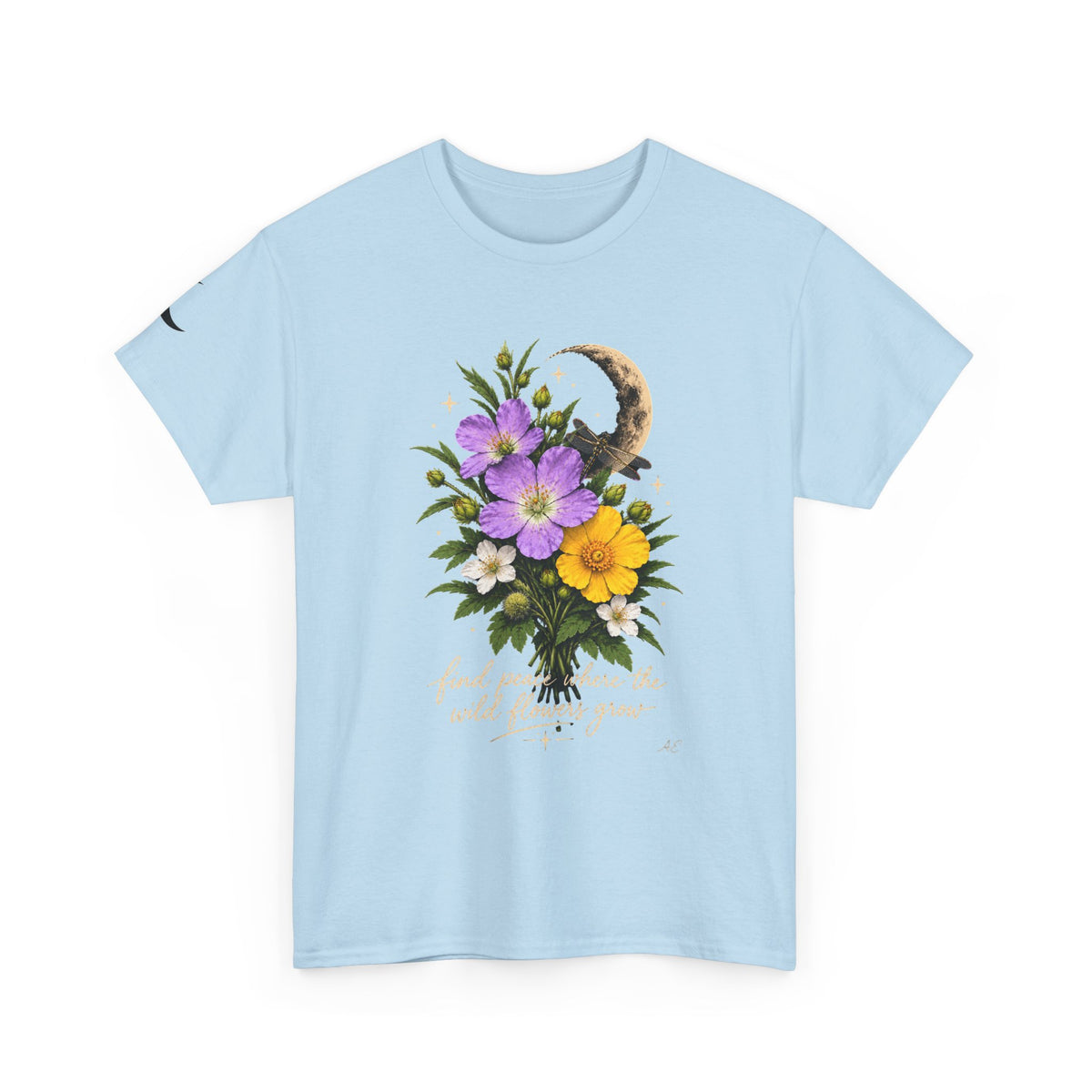 Floral Moon Graphic Tee — Same Moon Sisters product image