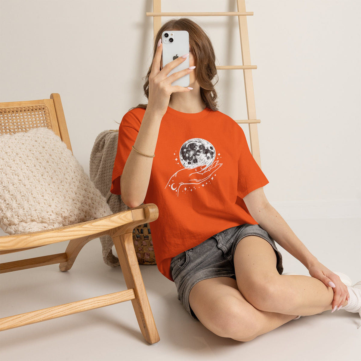 Moon in Hand Graphic Tee — Same Moon Sisters product image