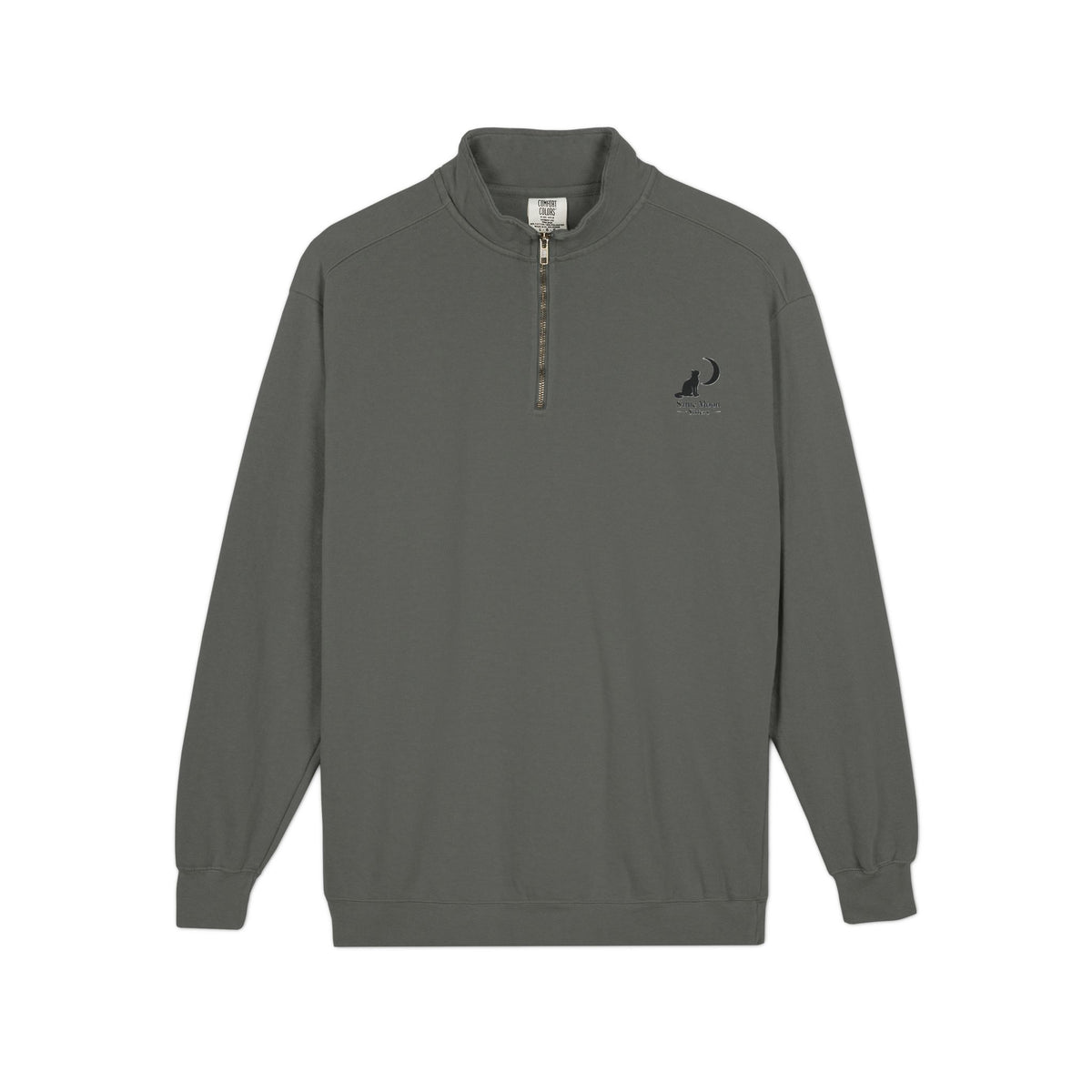 Cat & Crescent Moon Quarter-Zip — Same Moon Sisters product image