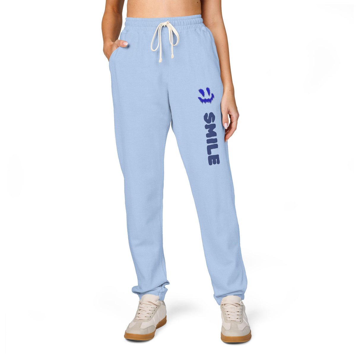 SMILE Graphic Sweatpants — Scout — Same Moon Sisters product image