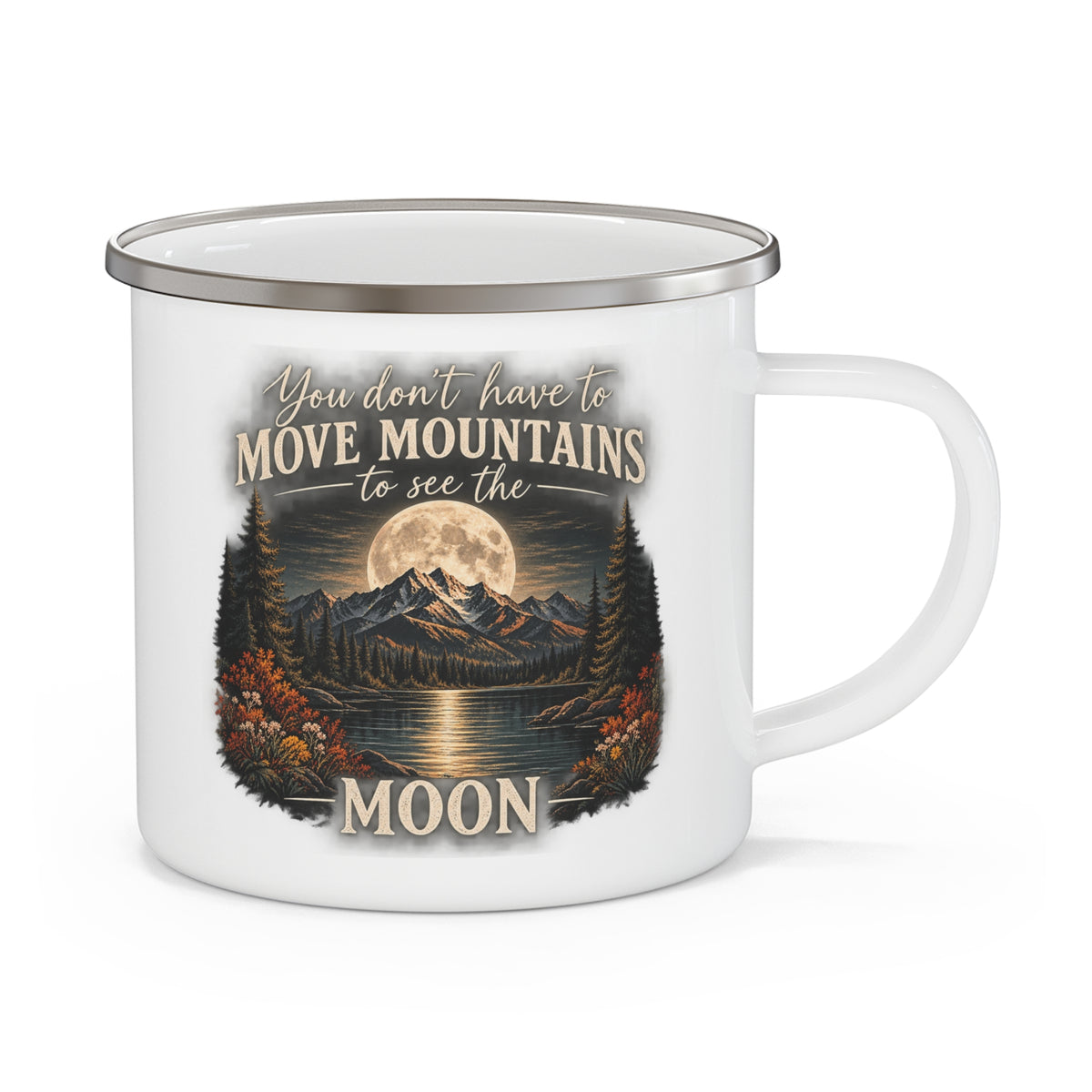 Mountains — Enamel Camping Mug — Same Moon Sisters product image