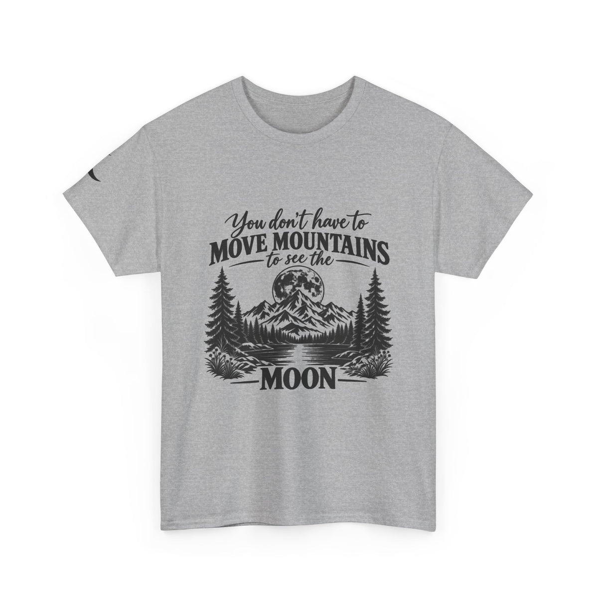 Move Mountains — Mountain Moon Graphic Tee — Same Moon Sisters product photo
