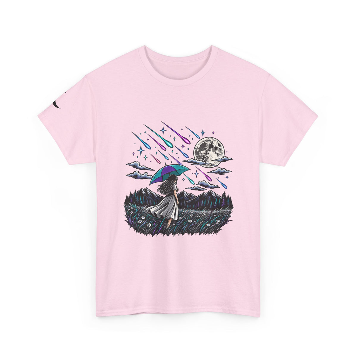 Raining Stars — Celestial Rain Graphic Tee — Same Moon Sisters product image