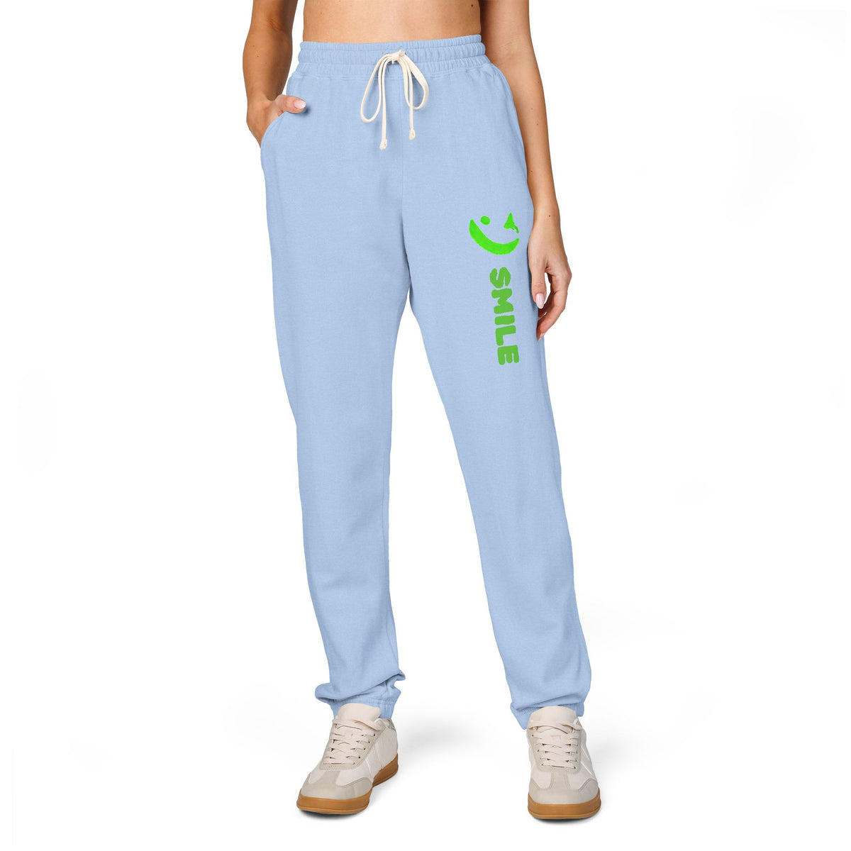 SMILE Graphic Sweatpants — Kent — Same Moon Sisters product image