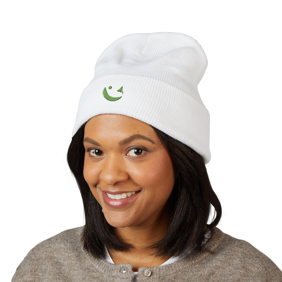 SMILE Cuffed Beanie — Kent — Same Moon Sisters product image