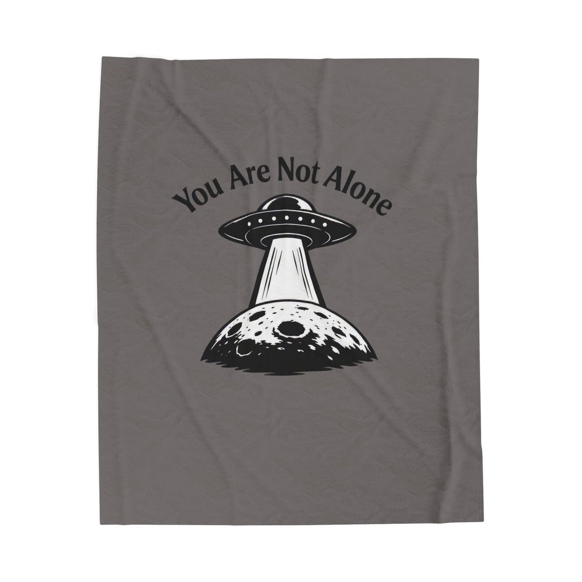 You Are Not Alone — UFO Plush Blanket — Same Moon Sisters product photo
