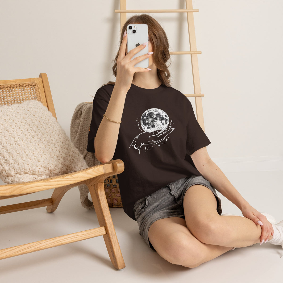 Moon in Hand Graphic Tee — Same Moon Sisters product image