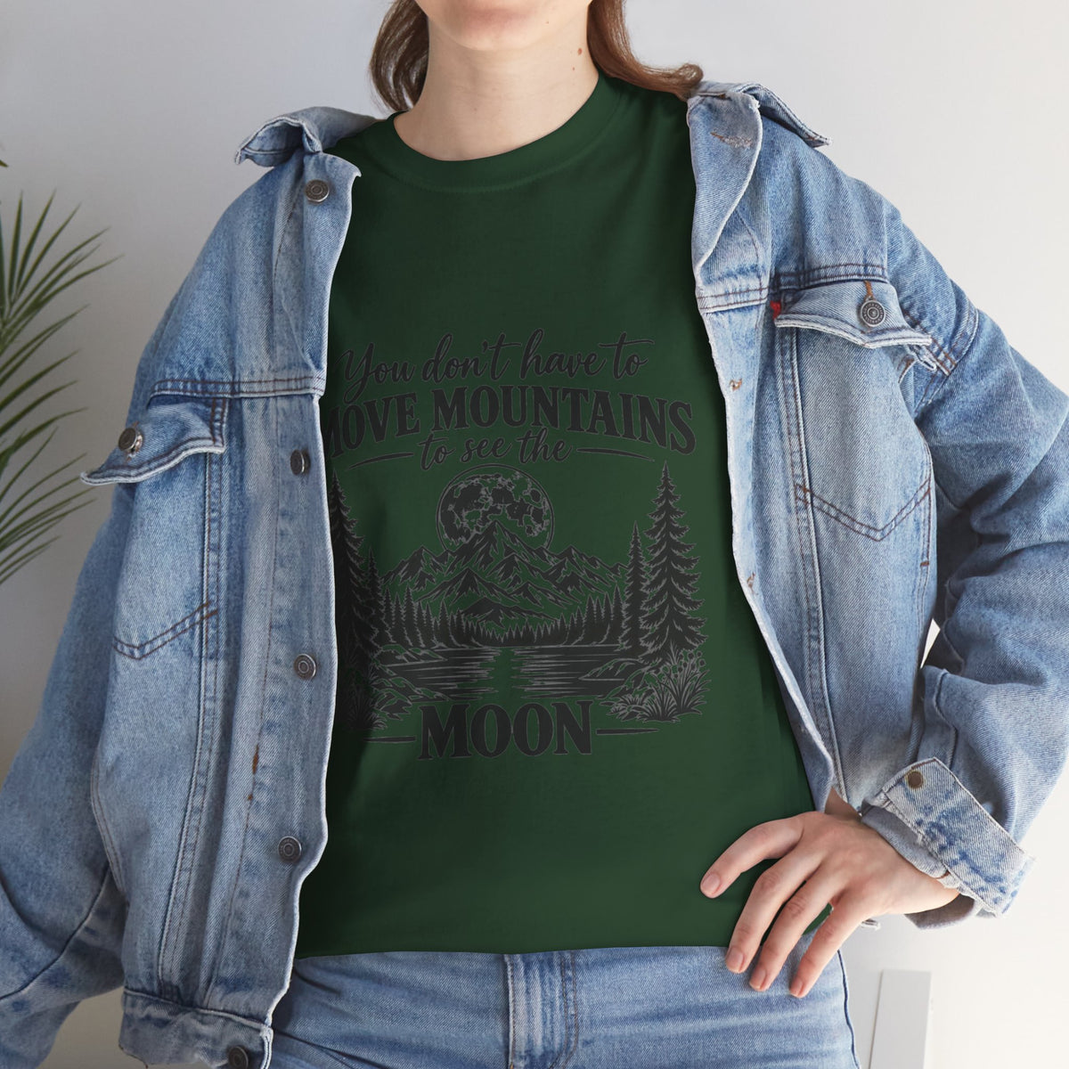 Move Mountains — Mountain Moon Graphic Tee — Same Moon Sisters product image