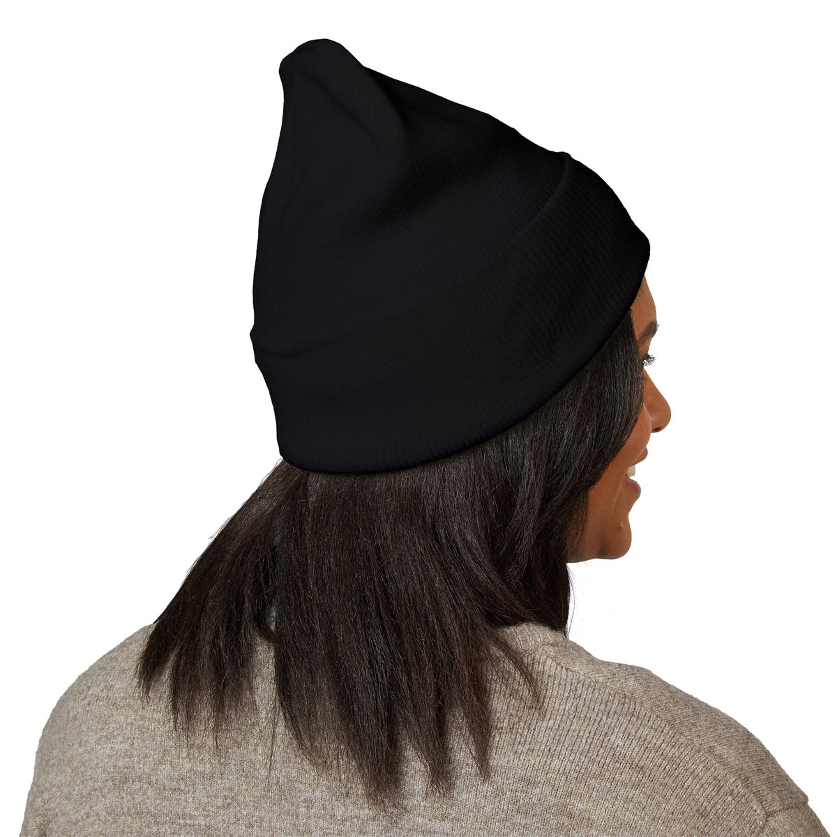 SMILE Cuffed Beanie — Ginny — Same Moon Sisters product image