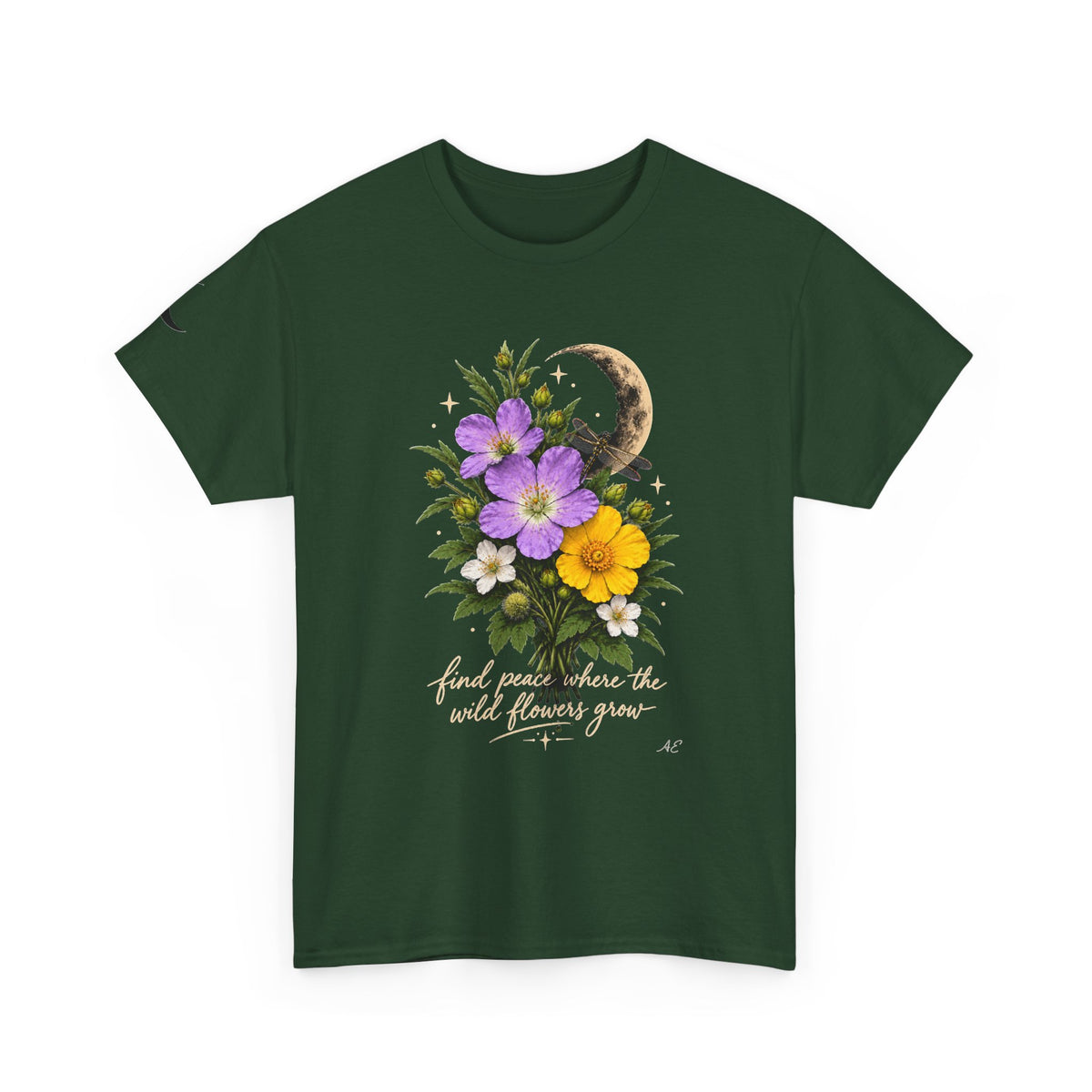 Floral Moon Graphic Tee — Same Moon Sisters product image