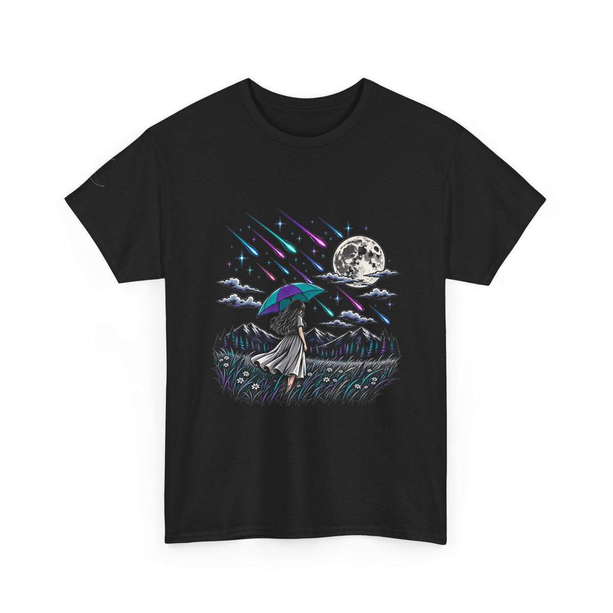 Raining Stars — Celestial Rain Graphic Tee — Same Moon Sisters product photo