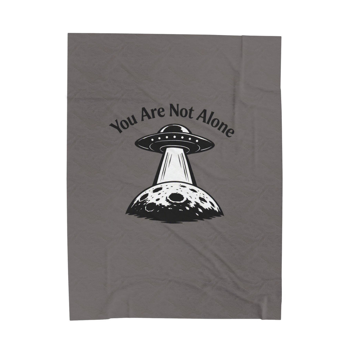 You Are Not Alone — UFO Plush Blanket — Same Moon Sisters product image
