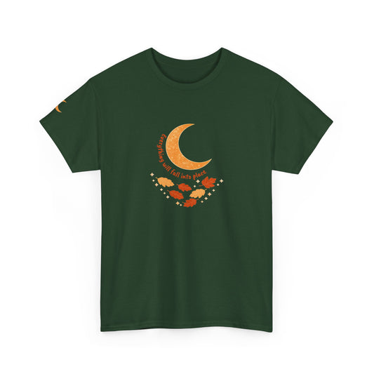 Fall Crescent Moon Graphic Tee — Same Moon Sisters product image