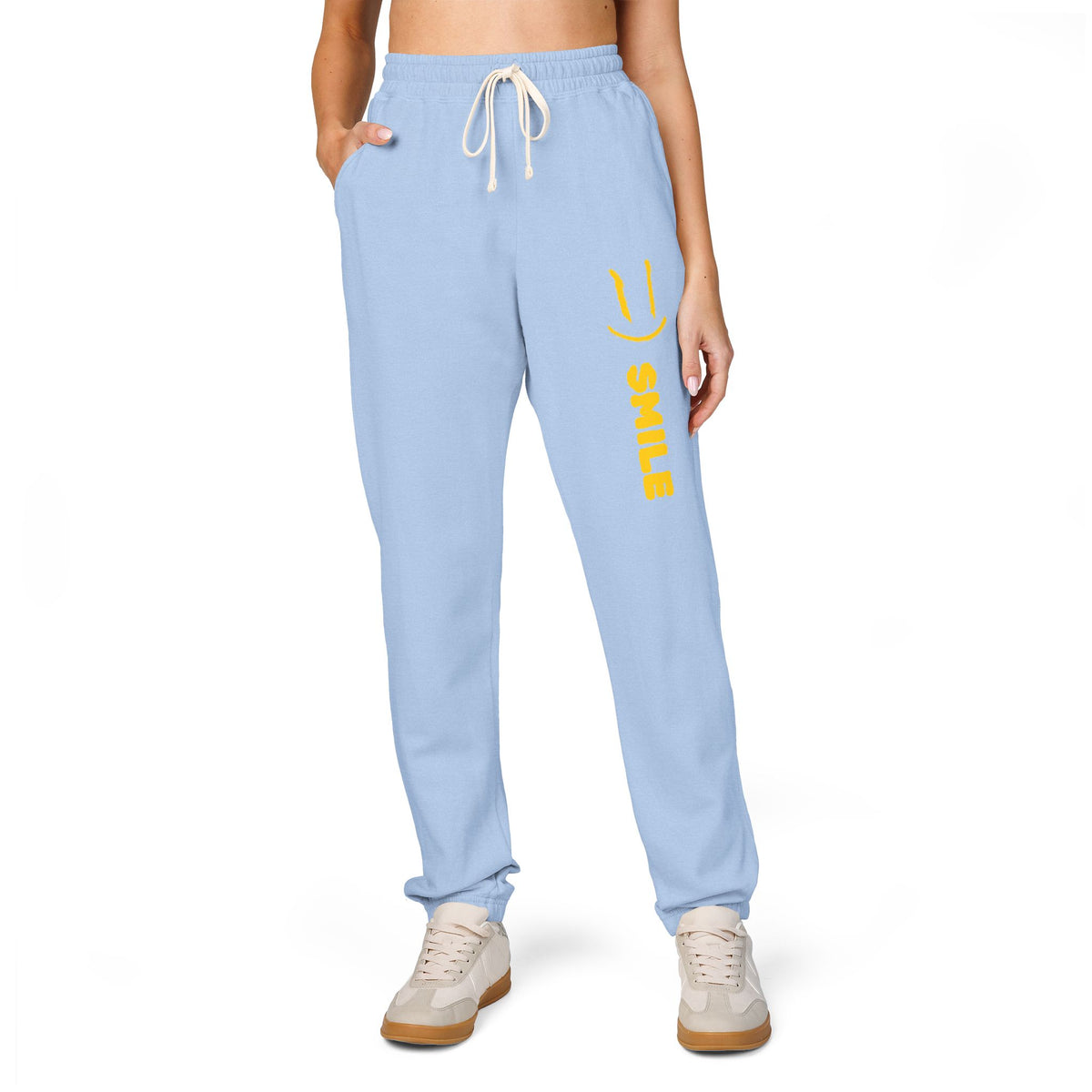 SMILE Graphic Sweatpants — Taven — Same Moon Sisters product image