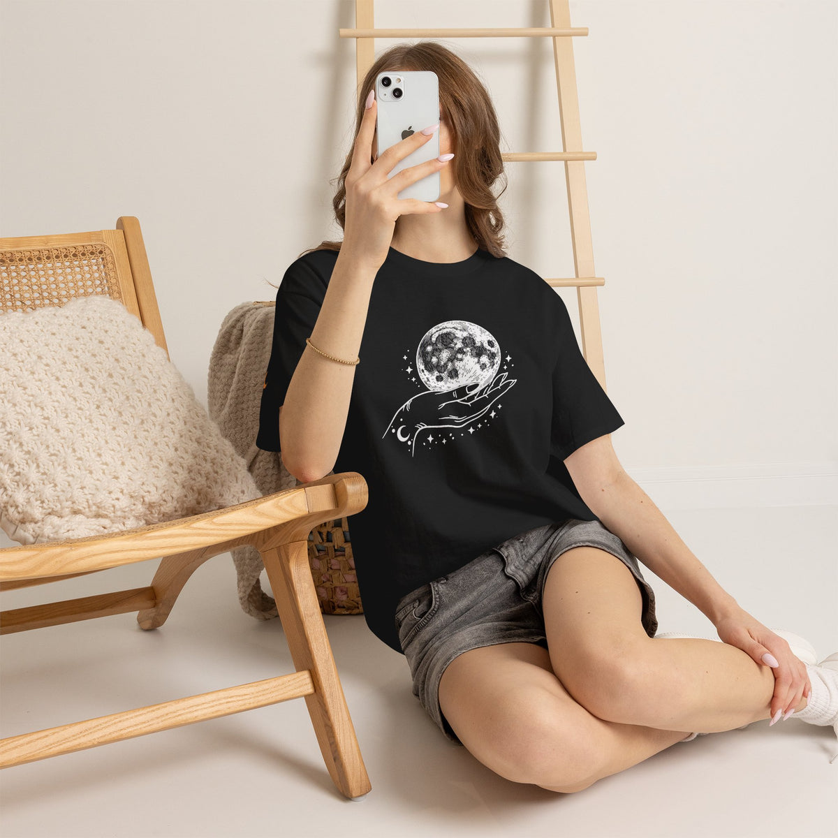Moon in Hand Graphic Tee — Same Moon Sisters product image