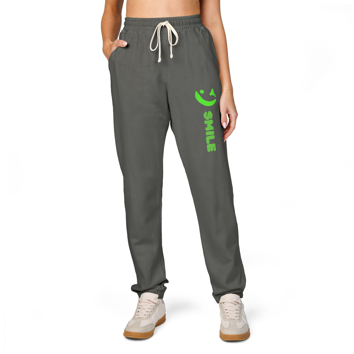 SMILE Graphic Sweatpants — Kent — Same Moon Sisters product image