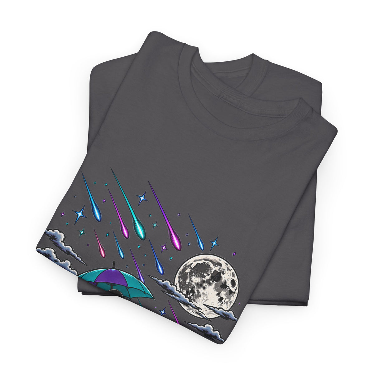 Raining Stars — Celestial Rain Graphic Tee — Same Moon Sisters product image