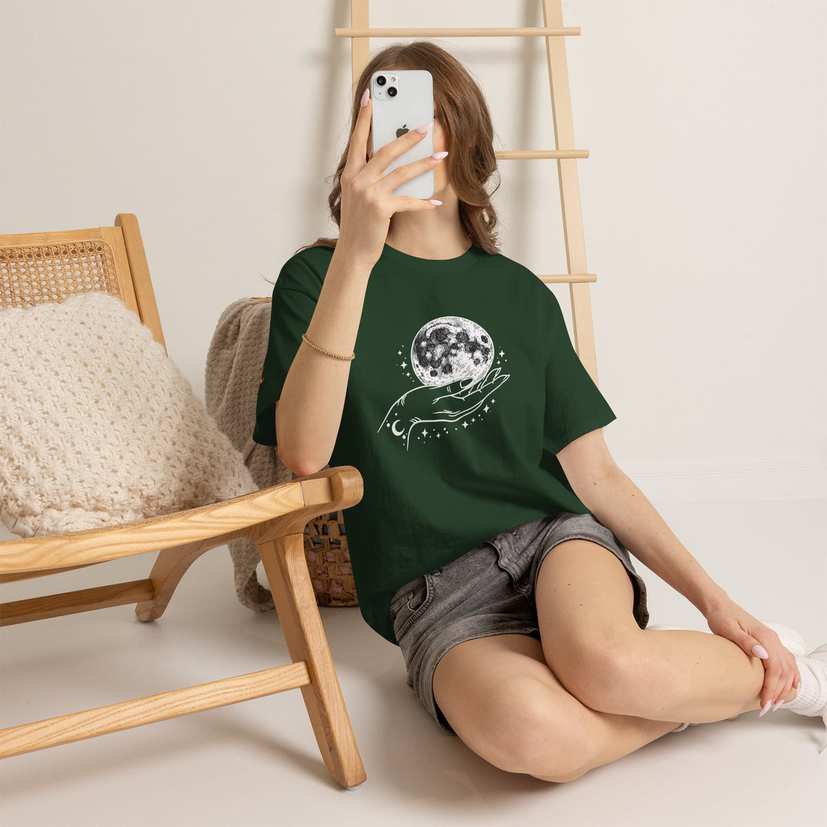 Moon in Hand Graphic Tee — Same Moon Sisters product image