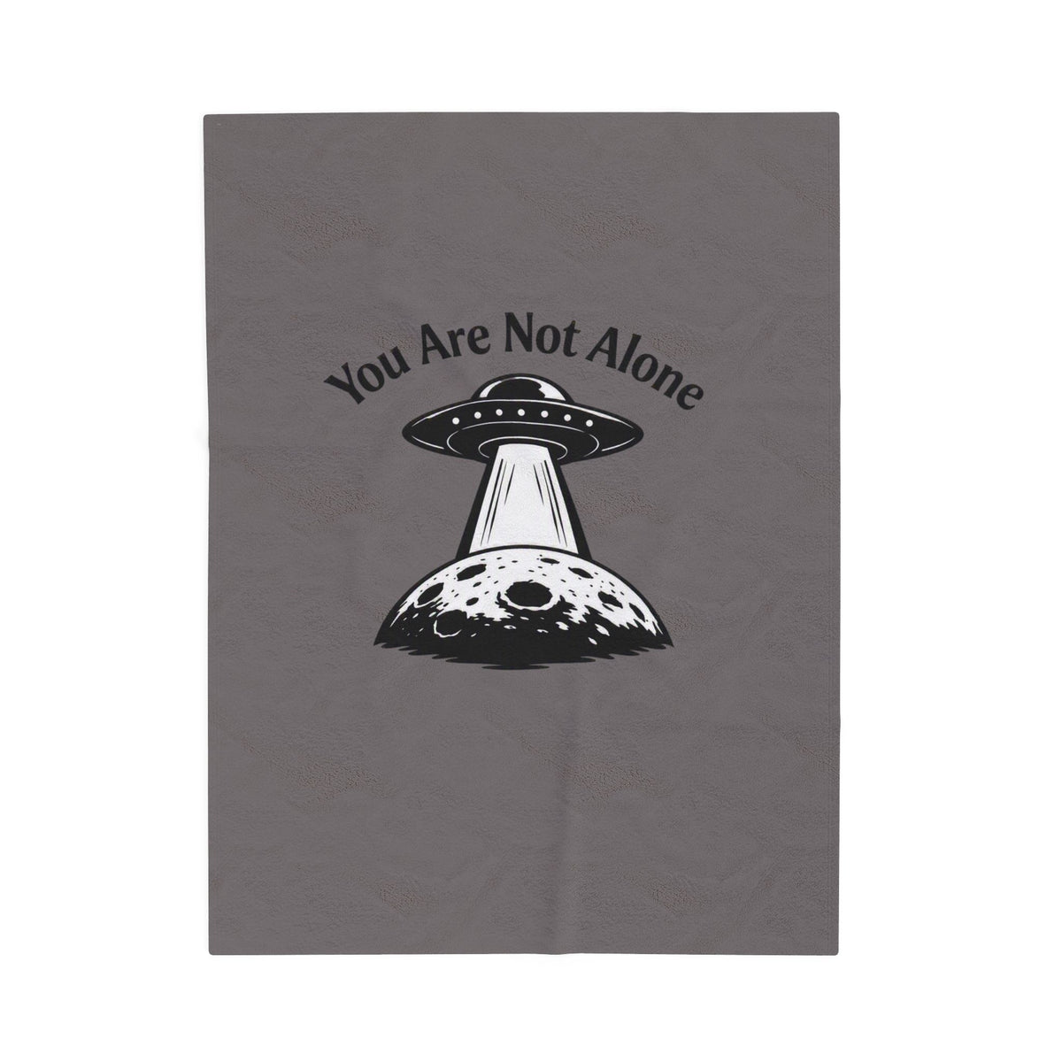 You Are Not Alone — UFO Plush Blanket — Same Moon Sisters product photo