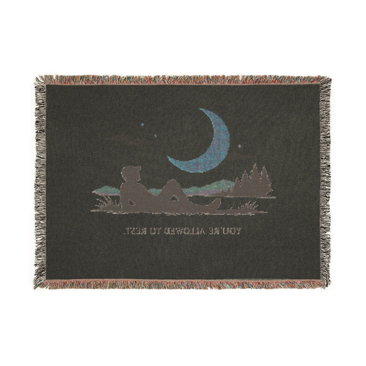 You're Allowed to Rest — Woven Blanket — Same Moon Sisters product photo