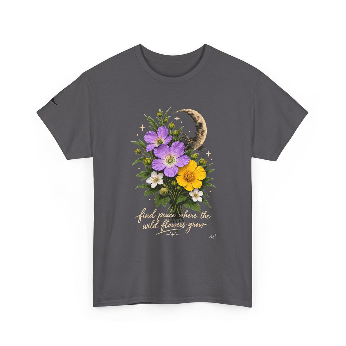 Floral Moon Graphic Tee — Same Moon Sisters product image