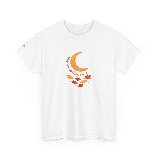 Fall Crescent Moon Graphic Tee — Same Moon Sisters product photo