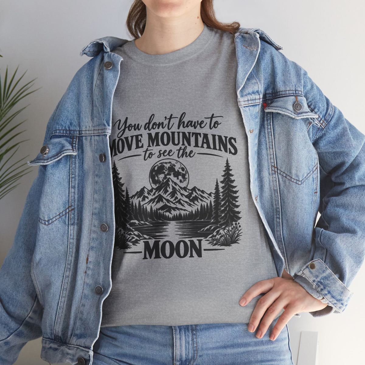 Move Mountains — Mountain Moon Graphic Tee — Same Moon Sisters product image