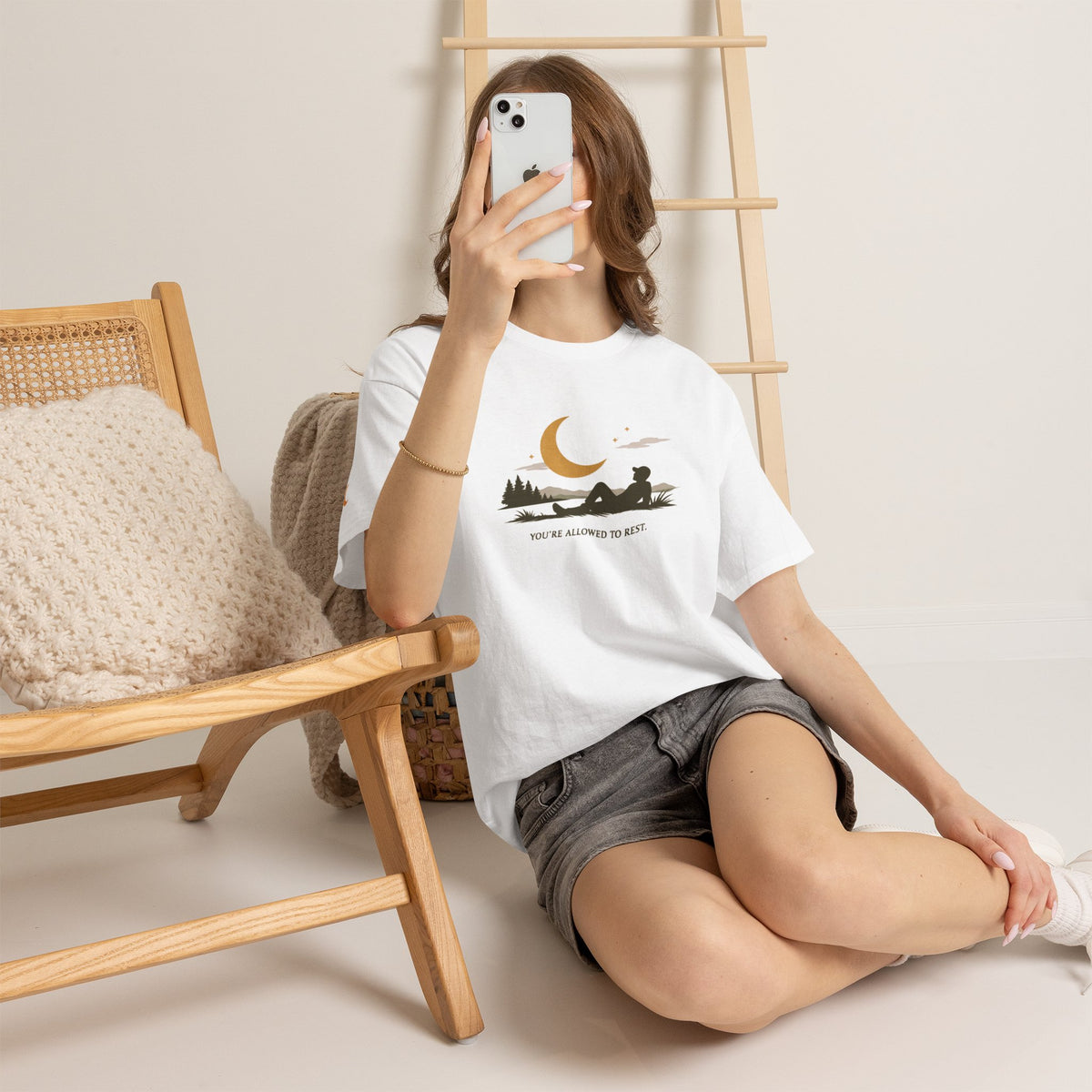 Nightscape — Moonlit Graphic Tee — Same Moon Sisters product image