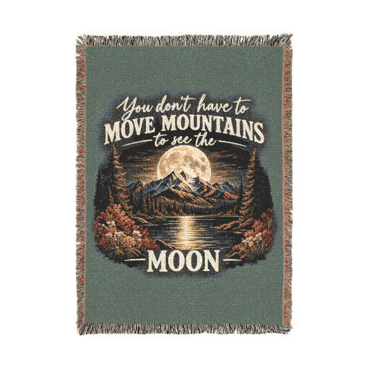 Mountains — Woven Blanket — Same Moon Sisters product image