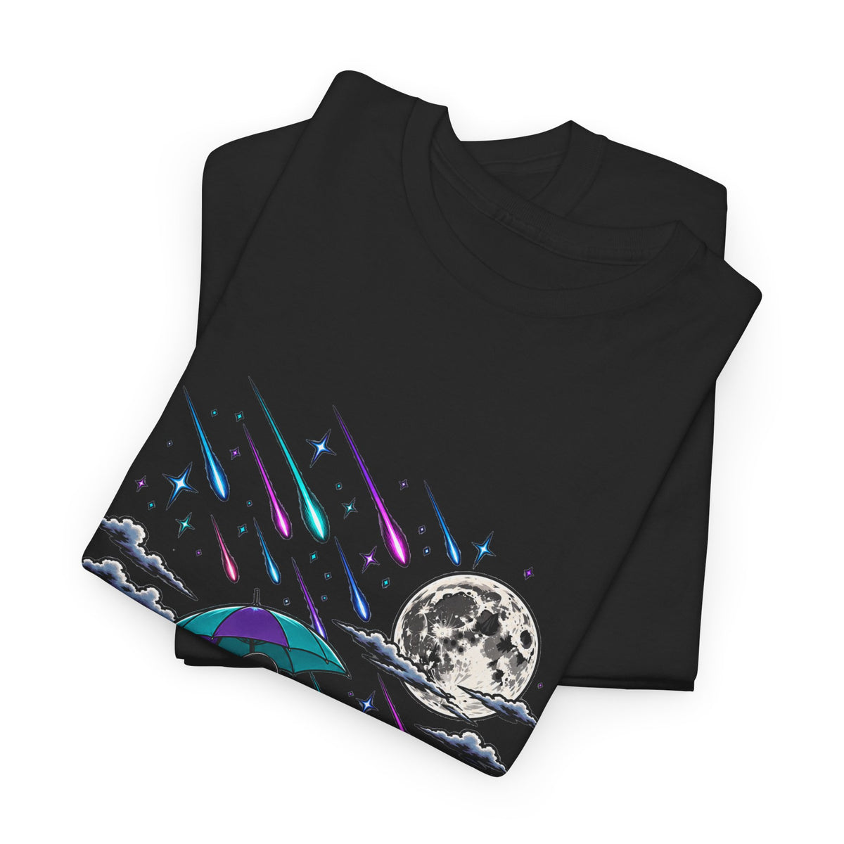 Raining Stars — Celestial Rain Graphic Tee — Same Moon Sisters product image